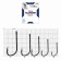Cobra Allround hooks, series CA129, No. 2, 10 pcs.
