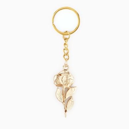 Rose key keychain, 10.8 x 2.8 cm-3