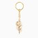 Rose key keychain, 10.8 x 2.8 cm