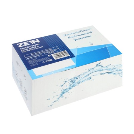 Soul mixer Zein Z3671, one-rod, without a shower set, ABS plastic, graphite-8