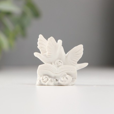 Polystone souvenir "Doves on the book" Mix 3.8 cm-4