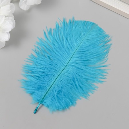 Decorative ostriches "sapphire" h = 15-20 cm