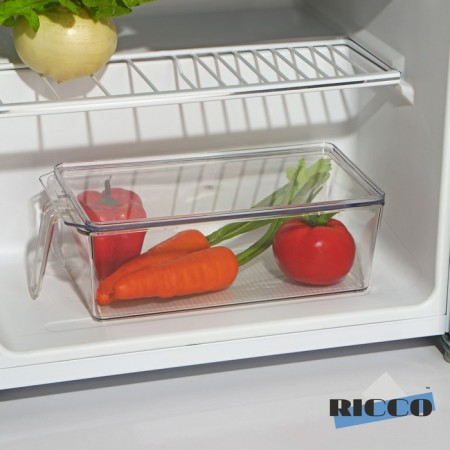 A container for a refrigerator with a lid and a handle Ricco, 32 × 14.5 × 10 cm