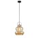 Suspended Indigo, 11022/C/1p Black. 1x60W, E27, 250x220x370/1870 mm, Amber color