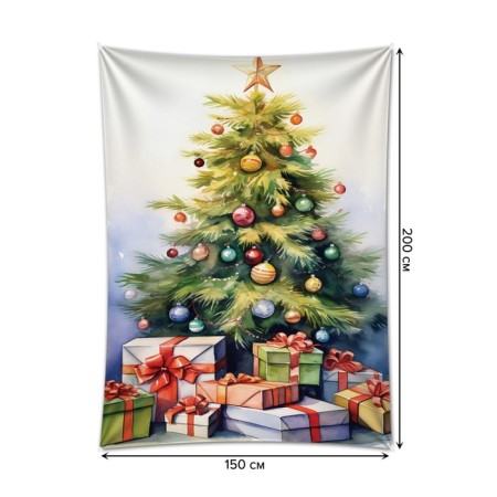 Decorative panel with photo printing "Fairytale holiday", vertical, size 150x200 cm-1