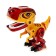 Robot dinosaur "Mini -Zavrik", interactive: reacts to touches, sound, light, batteries, mix color