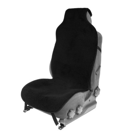 Kit on the seat, natural wool, 145x55 cm, black-4
