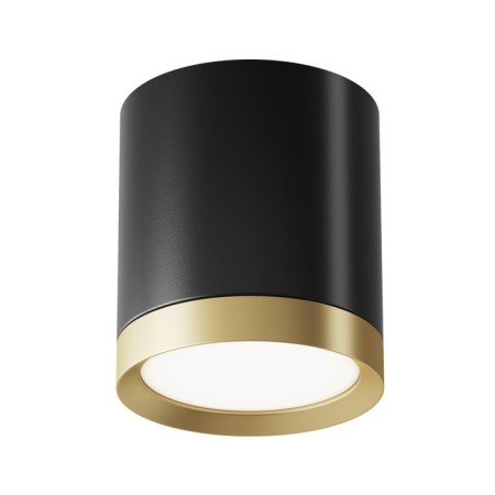 Technical C086CM-GX53-MRD-BG, 1XGX53, 15W ceiling lamp, 8.5x8.5x9.6 cm, black color with gold