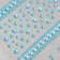 Stick plastic rhinestones "Flower road" Blue 22.5x11.5 cm