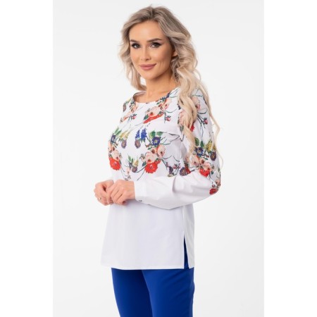 Female blouse, size 44, white color-12