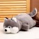 Soft toy "Husky shy", size 35 cm, color gray