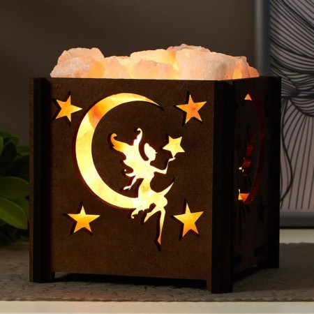 Salt lamp "Basket B Fei" E14 15W 1.8 kg Dimmer 14x14x18 cm
