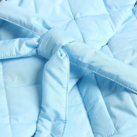 Children's jacket is quilted, the color is blue, height is 116 cm-9