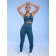 T-shirt-top sports female, size m-l, color sea wave