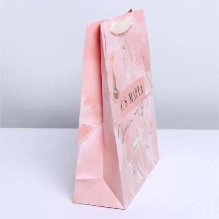 Gift package laminated, packaging, “marble”, m 26 x 30 x 9 cm-2