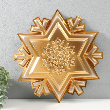 Figure "Snowflake" Small gold, half, 38x36 cm-1