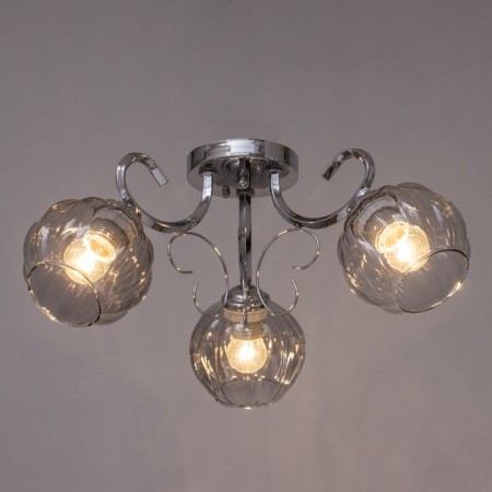 Ashley chandelier 3x40W E27 chrome 53x53x20cm-2