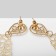Earrings hanging "openwork" Flower waltz, color gold, 8 cm