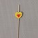 Skewers "Heart", 12 cm, set 25 pcs, color mix