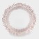 Glass of glass substitution “pattern”, D = 33 cm, edging color Pink gold