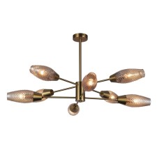 Lamp on the rod 8x60W E14, size 92.5x92.5x47 cm