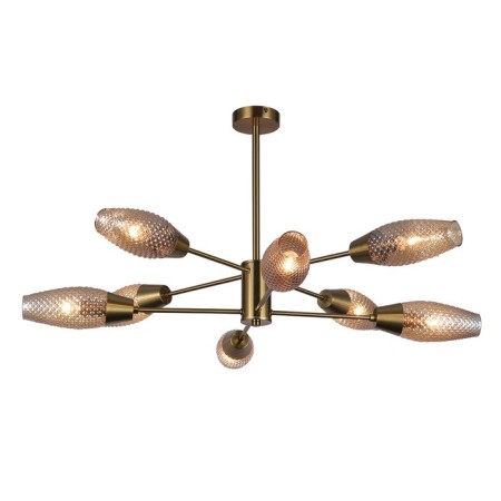 Lamp on the rod 8x60W E14, size 92.5x92.5x47 cm