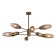 Lamp on the rod 8x60W E14, size 92.5x92.5x47 cm