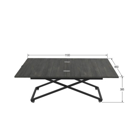 Transformable table "Andre Loft", 850 (1100) × 550 (850) × 400 (725) mm, chipboard, intra-4