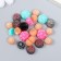 Decor for creativity plastic "Knitted balls" set 24 pcs mix 1x1x0.8 cm
