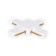 Connector X-shaped single-phase for connecting track tire pipelines GL7082 WH White