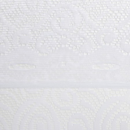 Kitchen curtain without a curtain tape 170 x165 cm, white color, polyester-2