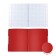Notebook A5+, 48 sheets in the Erichkrause "Folderbook", removable plastic cover, elastic bands, offset unit, white 100%, red