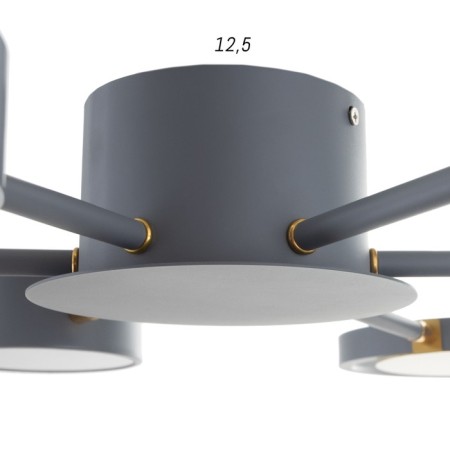 Causteen with PDD 2301/6GR LED 120W 3000-6000K gray 75x75x8 cm Bayerlux-5