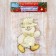 Soft suspension "Snowman in a suit with a geometric pattern" 7x13 cm, gold