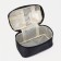 Cosmetic bag with lightning, black color