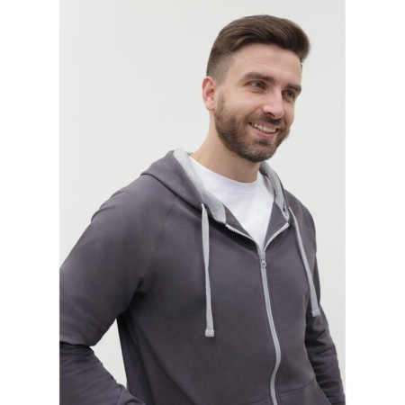 Male sweatshirt, size 52, dark gray color-9