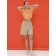 Female jumper, size 46, orange color