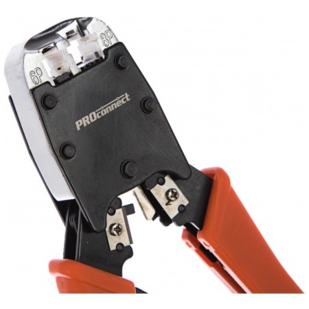 Crimper ProConnect HT-500R, for compression, 8P8C, 6P4C, ratchet mechanism-2