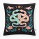 Ethel pillow "Snakes" 40x40 cm, 100% p/e, velor
