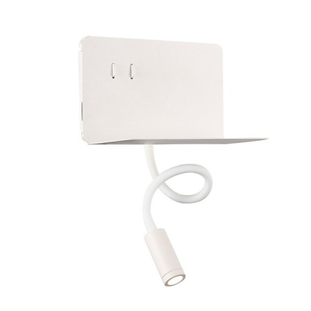 Wall lamp ST LUCE. SL1576.501.02. 2x3 watts, LED, 4000K, 470 LM, 20x15 cm, white color