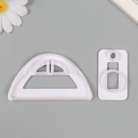 Cutters for polymer clay "Car" set 2 pcs 3x5.2 cm 4.9x8.7 cm