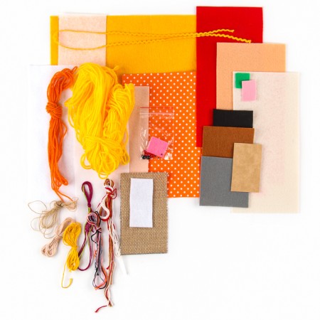 The set of the textile toy "Pancake", the height is 17.5 cm-1