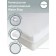 Substract waterproof, size 120x200 cm, with elastic bands in the corners, white color