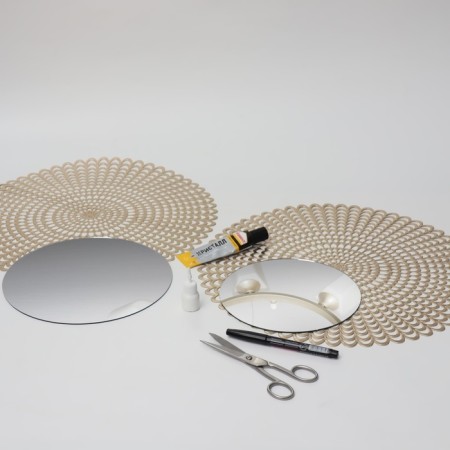 A set of interior mirrors for decoration, 5 pcs, D 14 cm-4