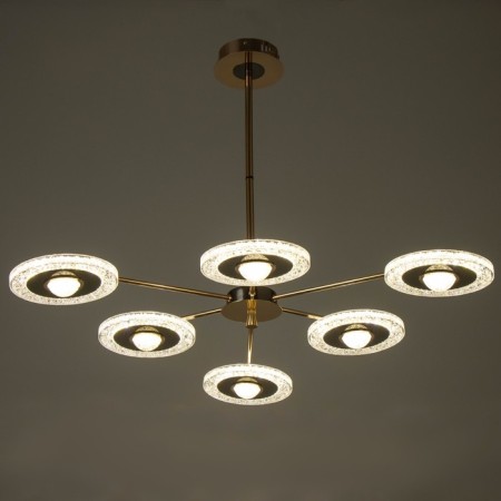 Malli chandelier LED 84W gold 80x80x33 cm Bayerlux-2