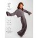 Twist girl suit, height 134 cm, gray color
