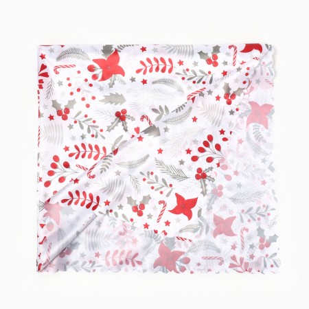 The tablecloth "New Year flowers" is 145x300 cm, 100% p/e-1