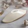 Ceramic sapphire salad, 24 × 9.5 × 5.5 cm, beige color