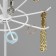 Turntable, 2 tiers of 6 hooks, 21.5 × 21.5 × 41 cm, white color