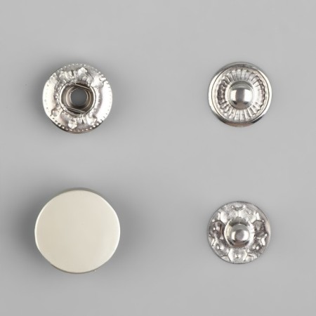 Installation button, alpha (S-shaped), d = 12 mm, silver matte color-2